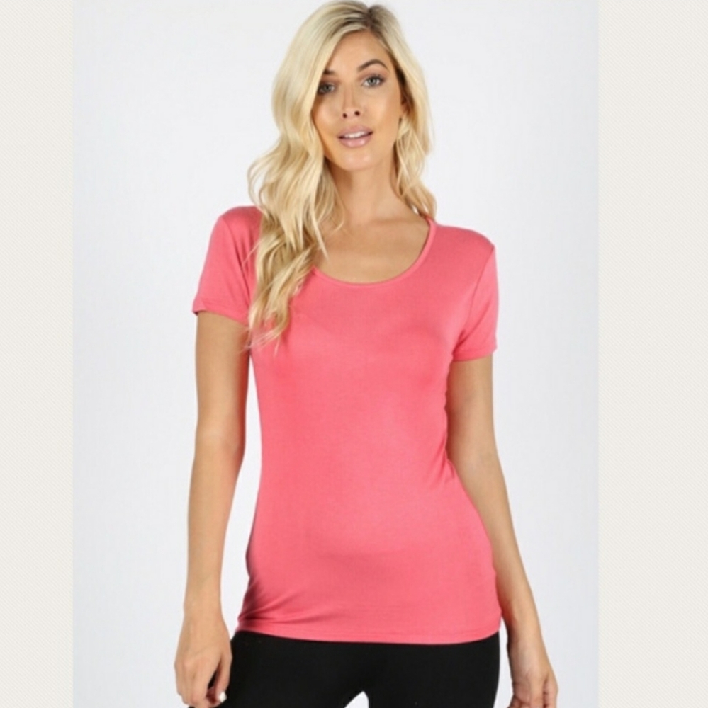 👾 Rayon Scooped Neck Tshirt